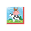 Farm Animals Dessert Napkins 16ct