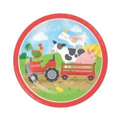 Farm Animals Dessert Plates 8ct