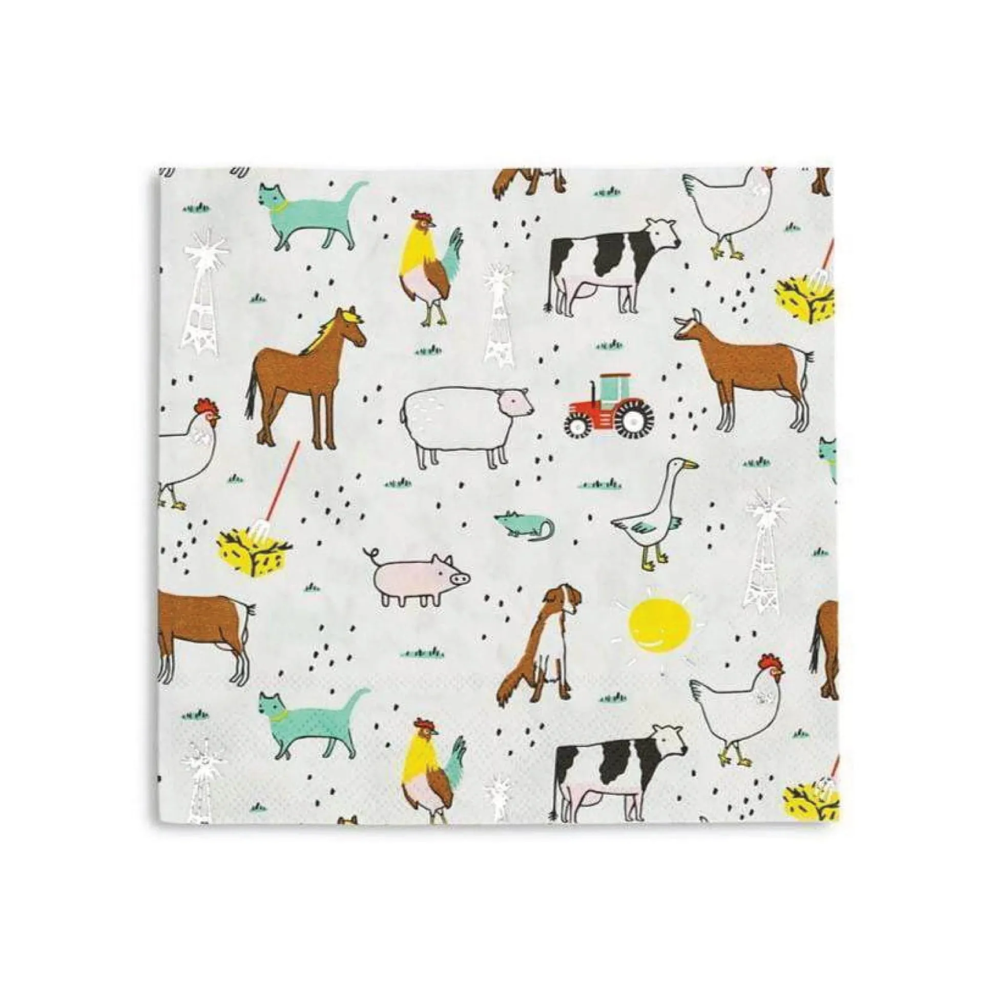 Farm Animals Lunch Napkins 16ct