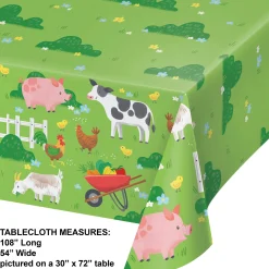 Farm Animals Paper Table Cover