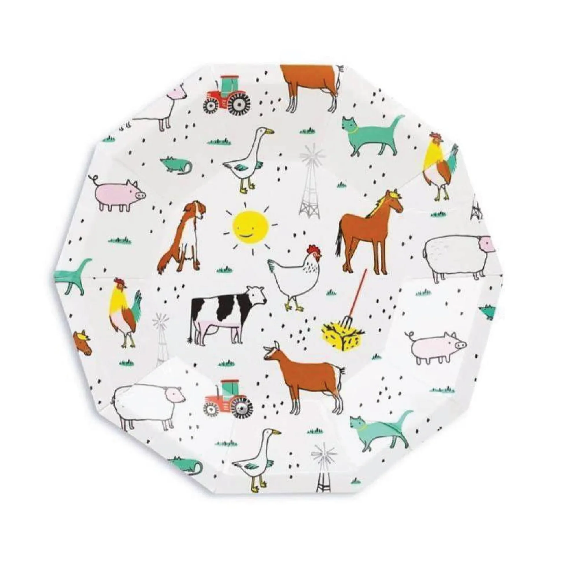 Farm Animals Small Plates 8ct