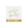 Feelin' Spritzy Gold Fringe Dessert Napkins 20ct