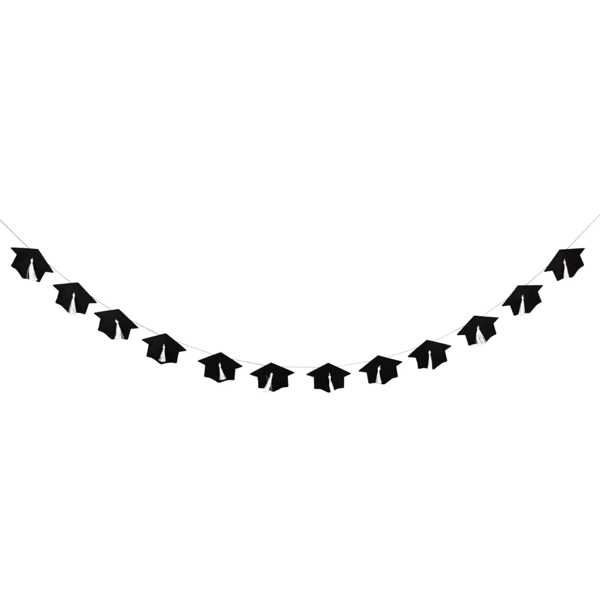 Felt Graduation Cap Garland 6ft