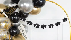 Felt Graduation Cap Garland 6ft