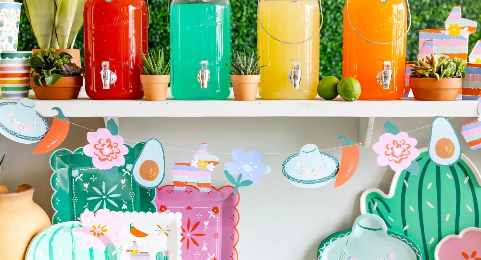 Fiesta Cactus Lunch Plates 8ct
