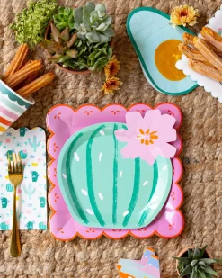 Fiesta Cactus Lunch Plates 8ct