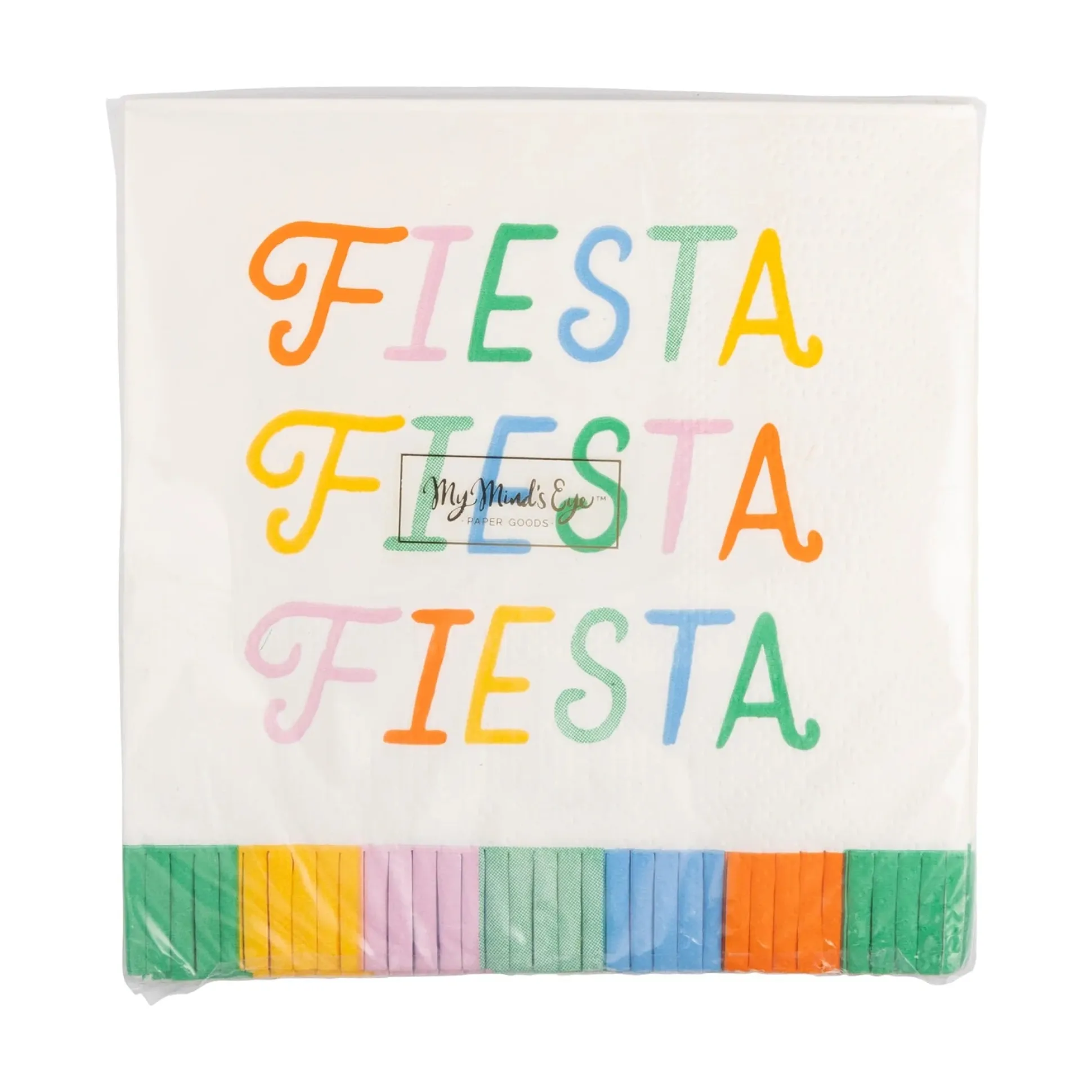 Fiesta Fringed Dessert Napkins 24ct