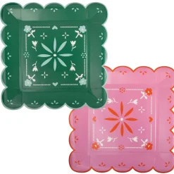 Fiesta Papel Dinner Plates 8ct