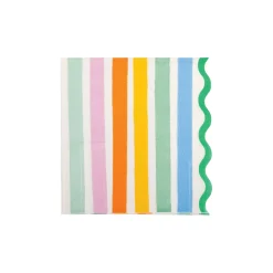 Fiesta Striped Dessert Napkins 24ct