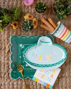 Fiesta Striped Paper Cups 8ct