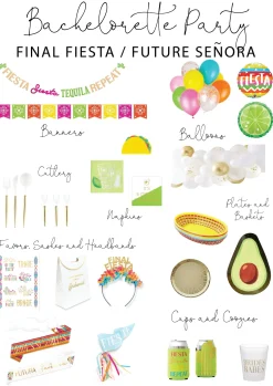 Final Fiesta Bachelorette Temporary Tattoos 10ct