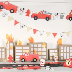 Fire Truck Lunch Plates 8ct