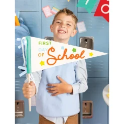 First Day of School Felt Pennant Flag