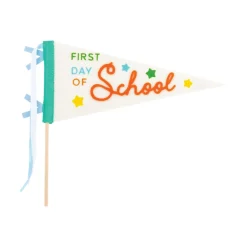 First Day of School Felt Pennant Flag