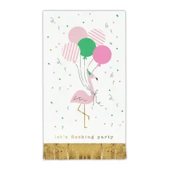 Flocking Party Foil Fringe Guest Towels 20ct
