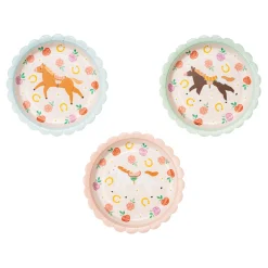 Floral Horse Dessert Plates 6ct