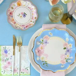 Floral Tea Party Assorted Dessert Plates 16ct