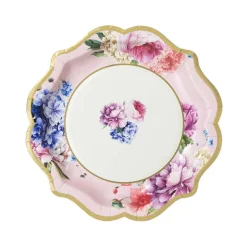 Floral Tea Party Plates Assortment 12ct