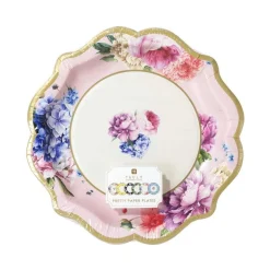 Floral Tea Party Plates Assortment 12ct
