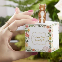 Floral Woodland Baby Favor Boxes 24ct