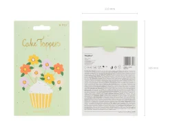 Flower Cupcake Toppers 8ct