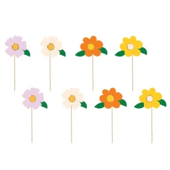 Flower Cupcake Toppers 8ct