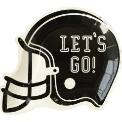 Football Helmet Lunch Plates 8ct