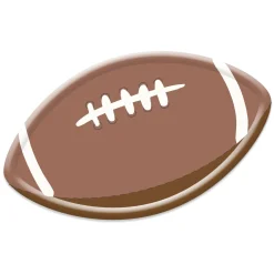 Football Shaped Dessert Plates 8ct