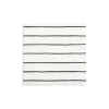 Frenchie Black Striped Dessert Napkins 16ct