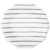 Frenchie Black Striped Lunch Plates 8ct