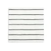 Frenchie Black Striped Lunch Napkins 16ct