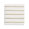 Frenchie Metallic Gold Striped Lunch Napkins 16ct