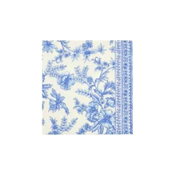 French Toile Dessert Napkins 25ct