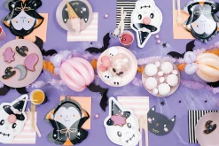 Friendly Halloween Witch Skull Lunch Plates 6ct