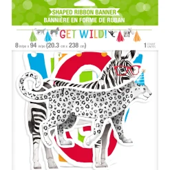 Get Wild Safari Tassel Banner 8ft