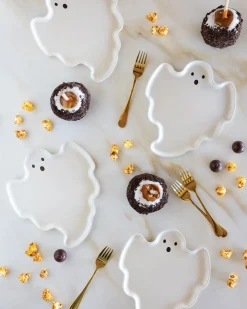 Ghost Bamboo Dessert Plates 4ct