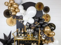 Giant Black Starburst Balloon 37in