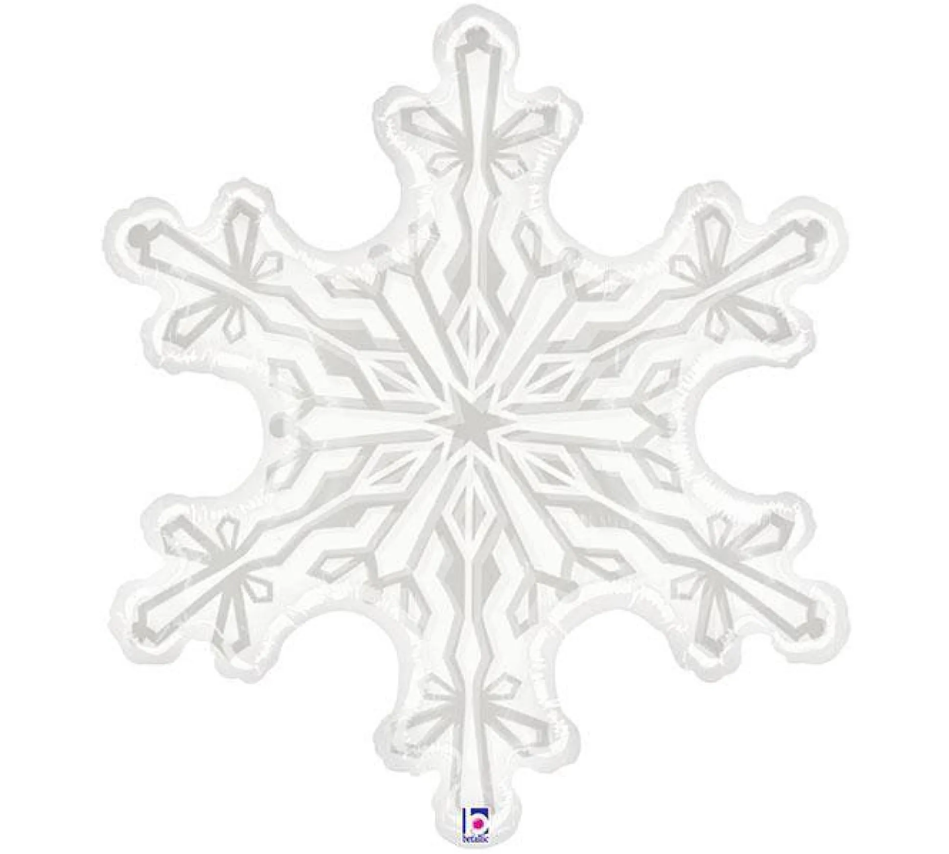 Giant Clear Snowflake Winter Balloon 31"