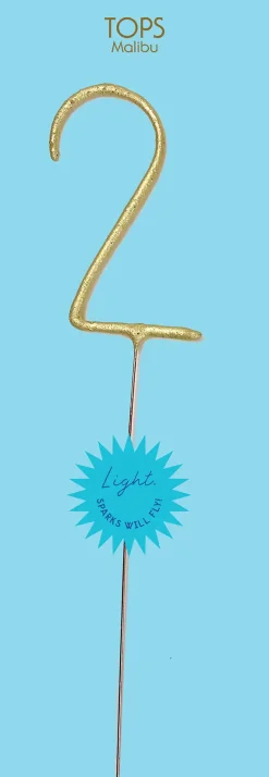 Giant Gold Number Sparkler 0-9