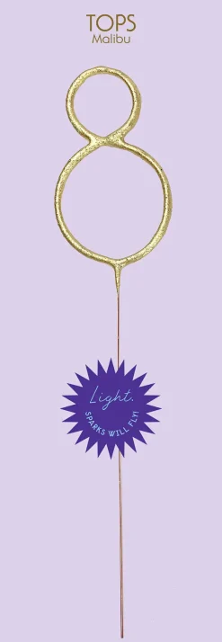 Giant Gold Number Sparkler 0-9