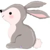 Giant Woodland Bunny Balloon 36in