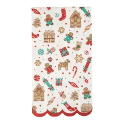 Gingerbread Christmas Paper Guest Towels 24ct
