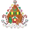Gingerbread House Foil Balloon 30in