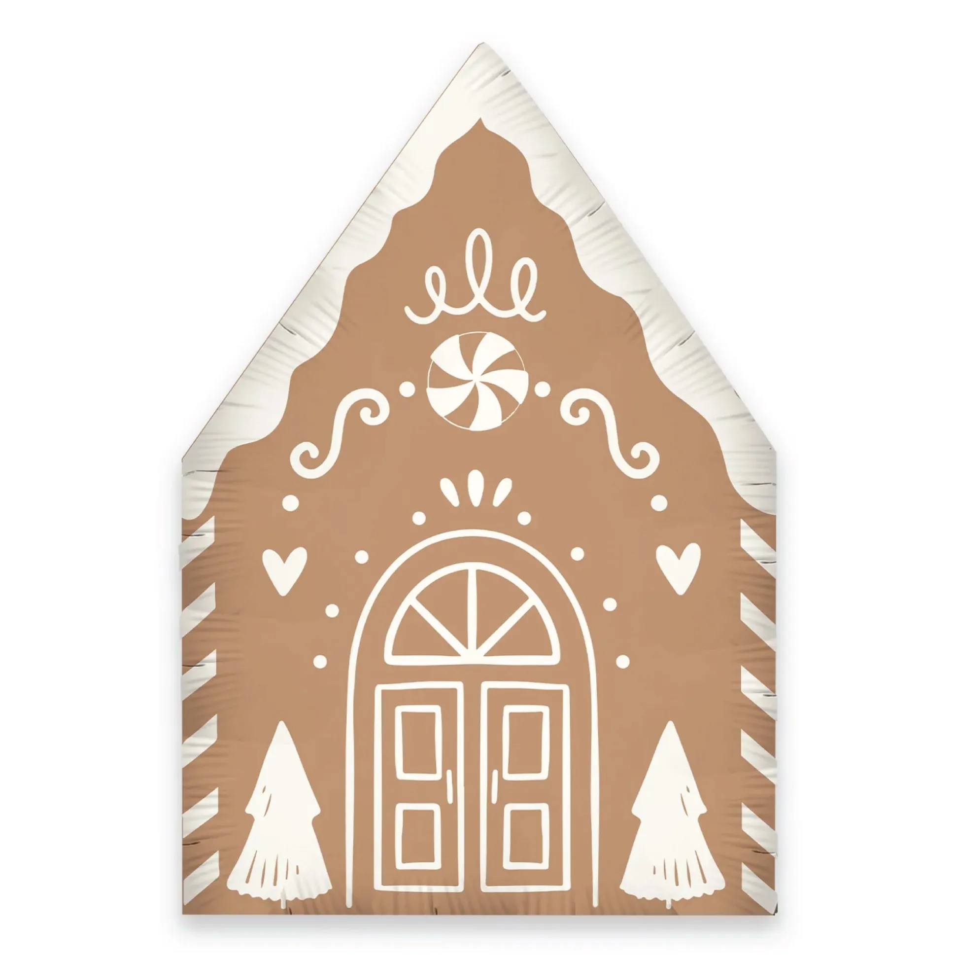 Gingerbread House Mylar Balloon 20"