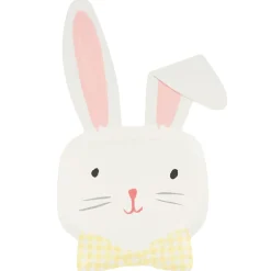 Gingham Easter Bunny Lunch Plates 8ct