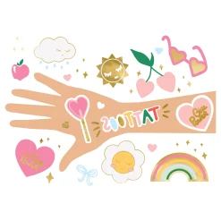Girl Power Icon Temporary Tattoos 14ct