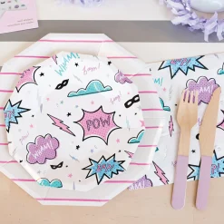 Girl Superhero Lunch Napkins 16ct