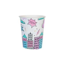 Girl Superhero Paper Cups 8ct