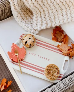 Give Thanks Fall Bamboo Serving Tray
