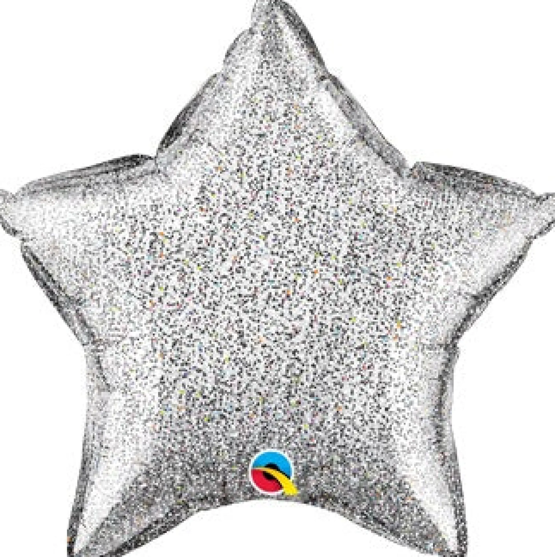 Glitter Silver Star Balloon 20in
